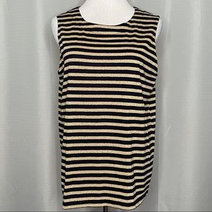 Bob Mackie metallic striped shell